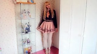 Peach milky modelling hot outfits