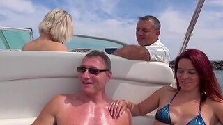 Hot ass blondie Britney drops her clothes for sex on the boat