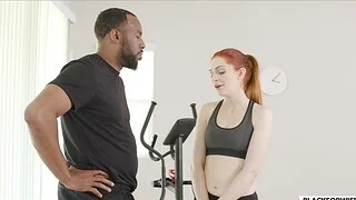 Interracial fucking with Maya Kendrick and her horn-mad boyfriend