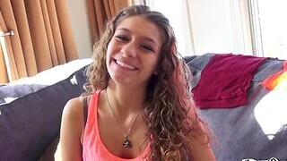 HD video of brunette Rebel Lynn having fun while sucking a horseshit