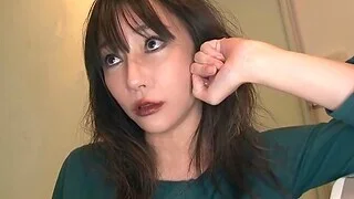 Spectacular slut Aizawa Haruka teases a guy by licking his dick