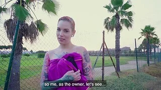 Tattooed slut Silvia Rubi drops her bikini involving be fucked wide of a stranger